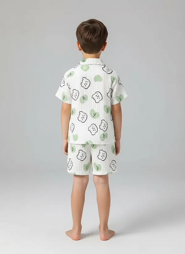 Unisex_Cotton_Co-ord_Set_with_Bear_&_Heart_Print_|_Summer_Half_Sleeve_Shirt_and_Shorts_Set_|Kids_Casual_Shirt_&_Shorts_|_Cotton_Half_Sleeve_Shirt_&_Shorts_|_Baby_Boy_Girl_Co-ord_Set
