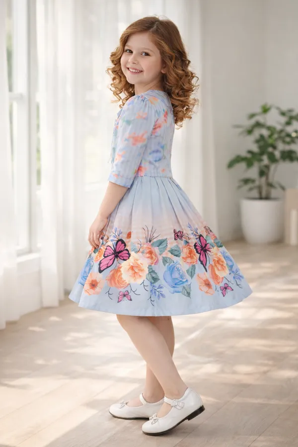 Blue_Blossom_Butterfly_Print_Girls_Dress