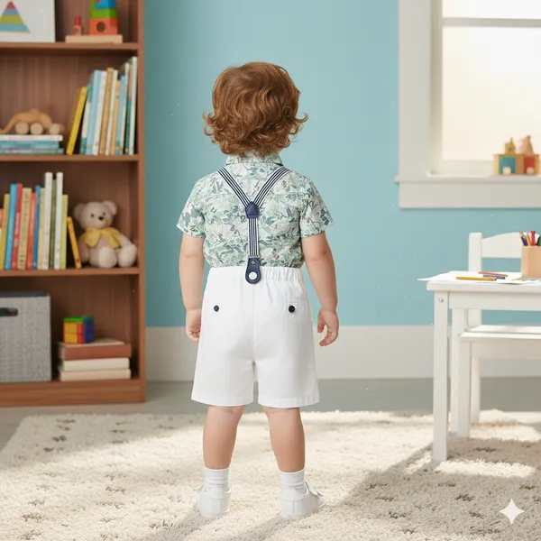 Stylish_Baby_Boy_Party_Wear_Shirt_&_Shorts_Set_With_Suspenders_&_Bow_Tie
