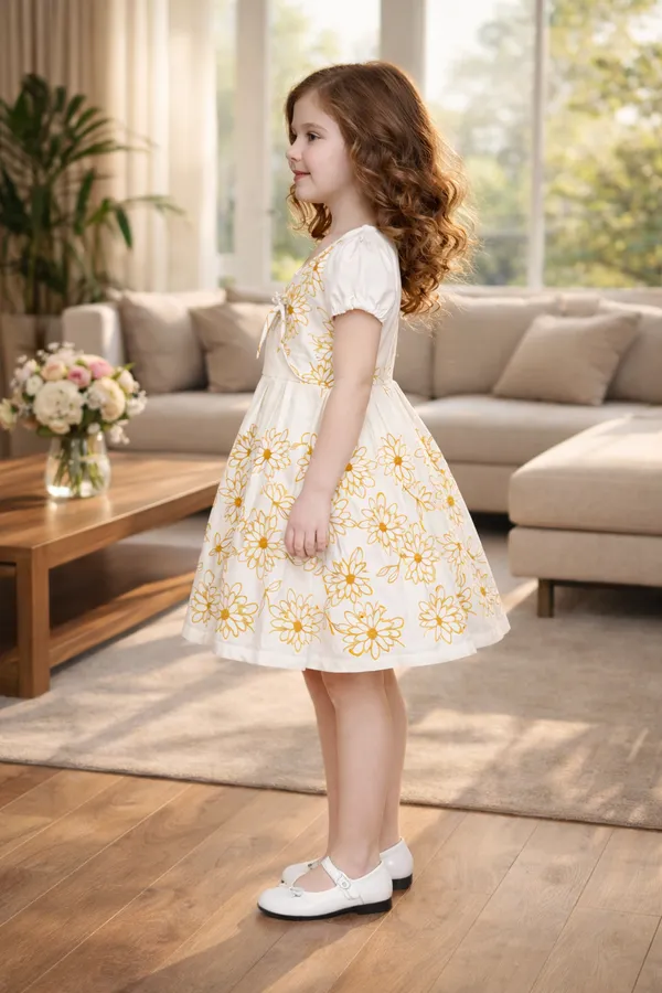 Sunshine_Daisy_Printed_Girls_Dress