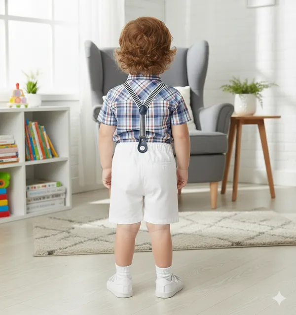 Stylish_Baby_Boy_Party_Wear_Shirt_&_Shorts_Set_With_Suspenders_&_Bow_Tie