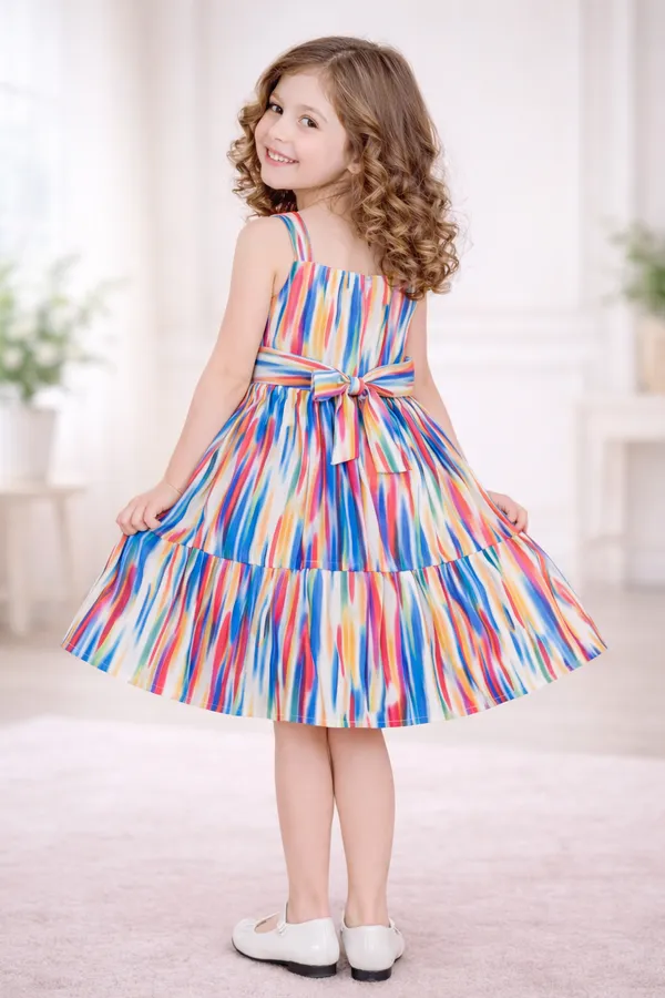 Rainbow_Splash_Print_Layered_Flare_Dress_for_Girls