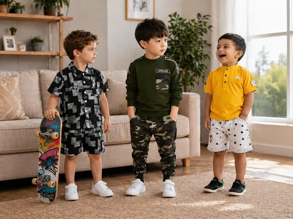 Kids_Fashion_Premium_Combo_Pack_�_Black_Printed,_Army_Green_&_Lime_Polo_Sets