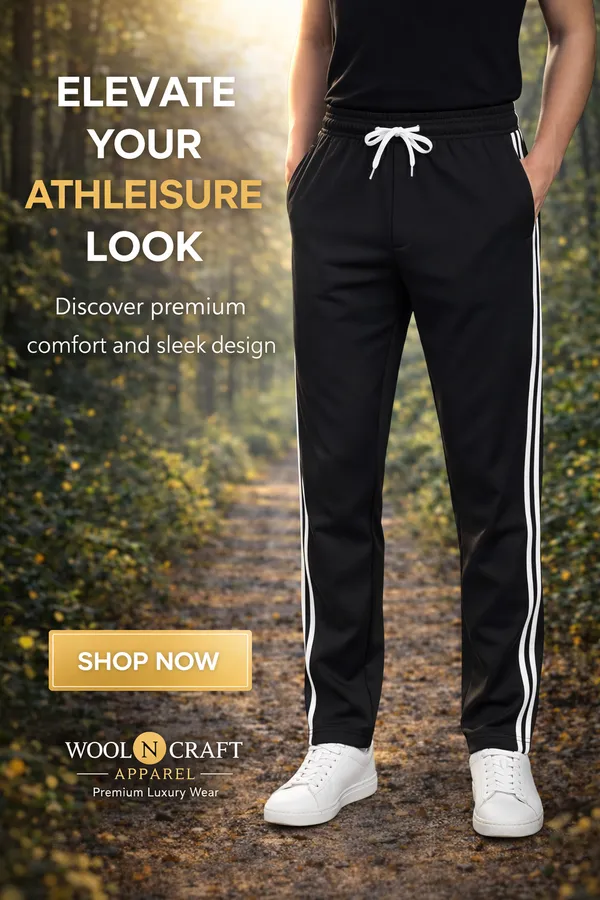 Black_Solid_Striped_Track_Pants_For_Men