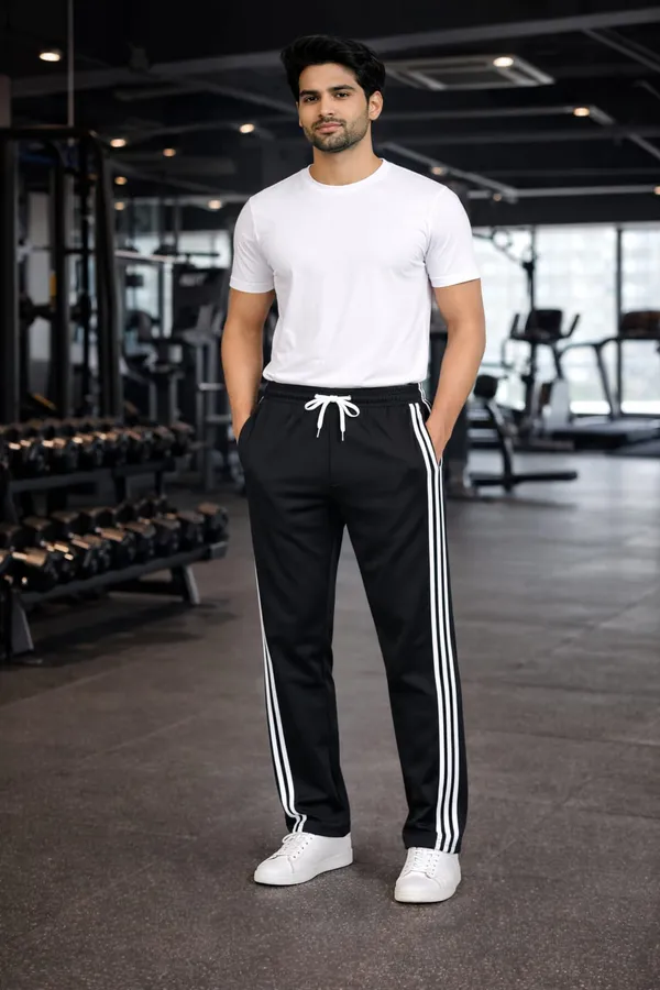 Mens_Side_Stripe_Track_Pant_with_Solid_White_T-Shirt_Combo
