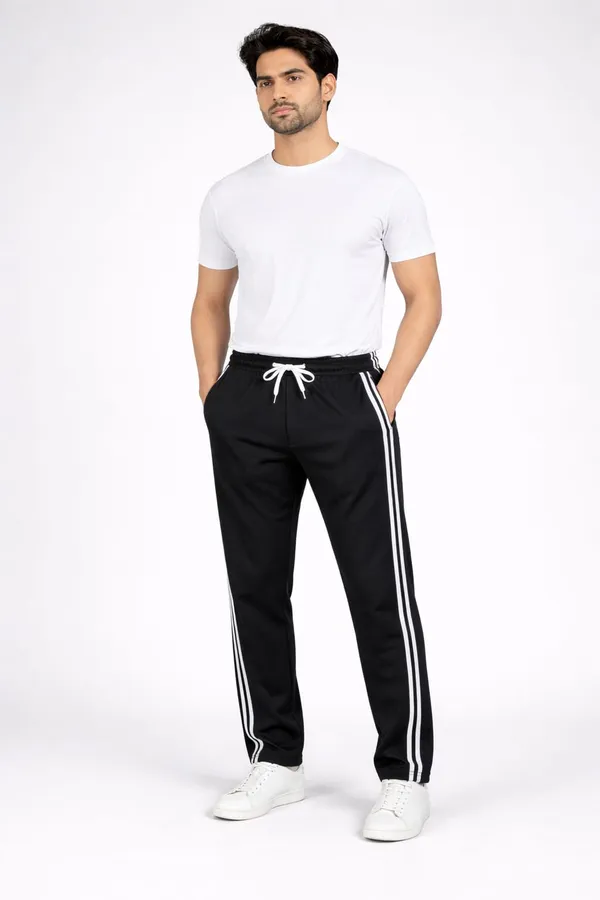 Mens_Side_Stripe_Track_Pant_with_Solid_White_T-Shirt_Combo