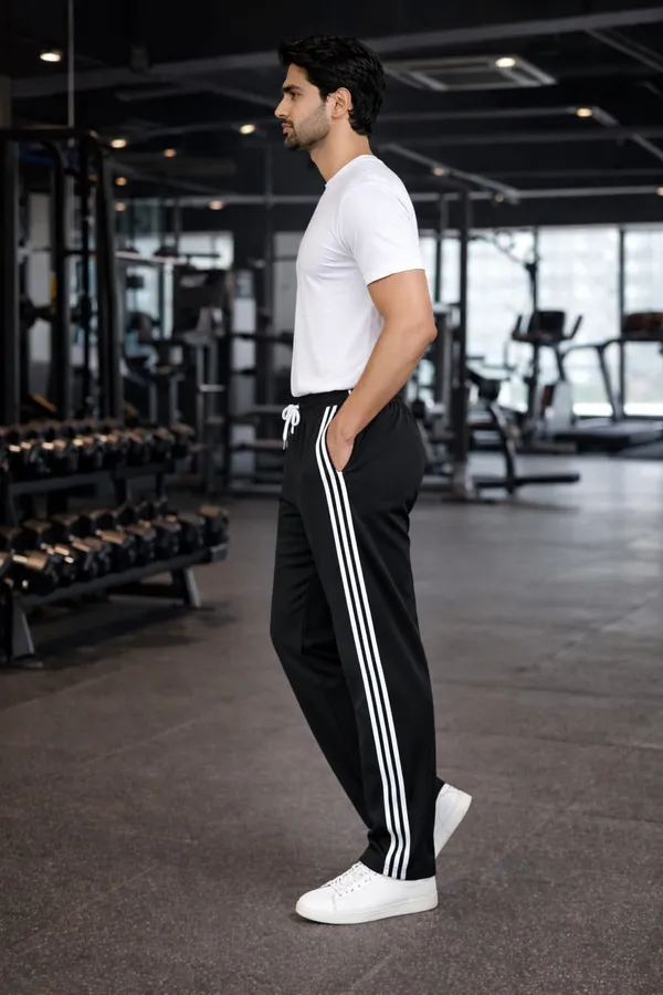 Mens_Side_Stripe_Track_Pant_with_Solid_White_T-Shirt_Combo