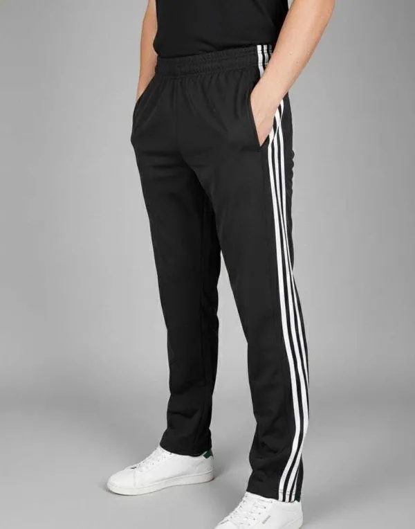 Black_Solid_Striped_Track_Pants_For_Men