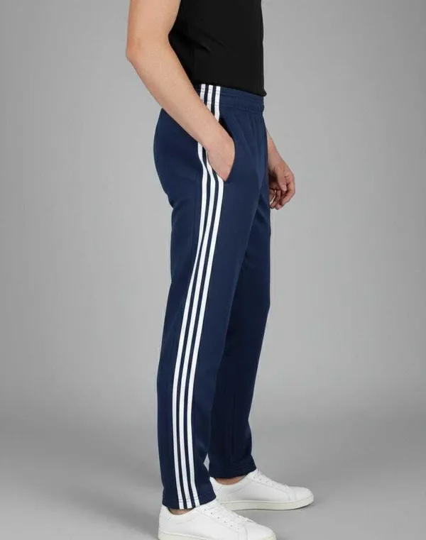 Blue_Solid_Striped_Track_Pants_For_Men
