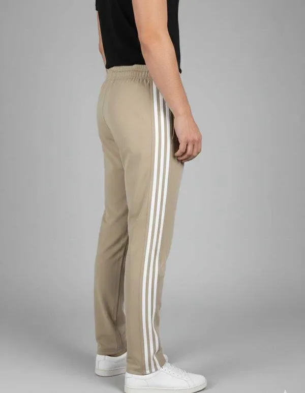Cream_Solid_Striped_Track_Pants_For_Men