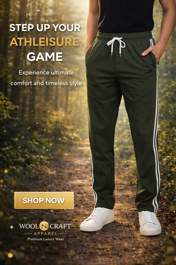 Olive_Solid_Striped_Track_Pants_For_Men