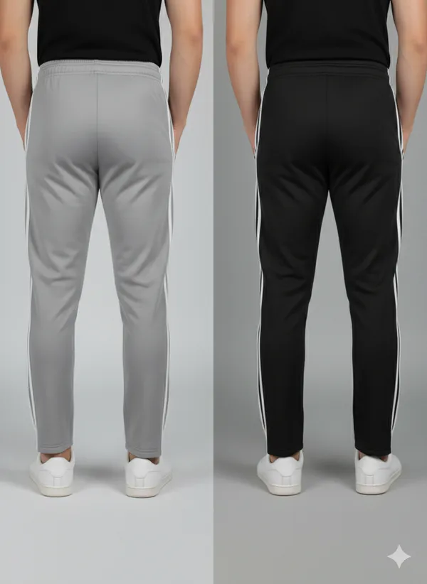 Pack_Of_2_-_Grey_&_Black_Solid_Striped_Track_Pants_For_Men