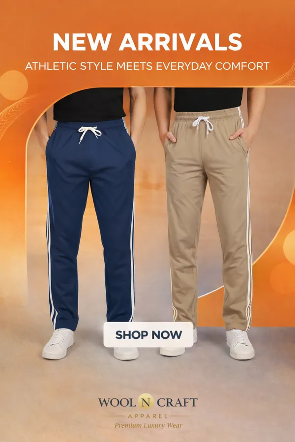 Pack_Of_2_-_Navy_Blue_And_Cream_Solid_Striped_Track_Pants_For_Men