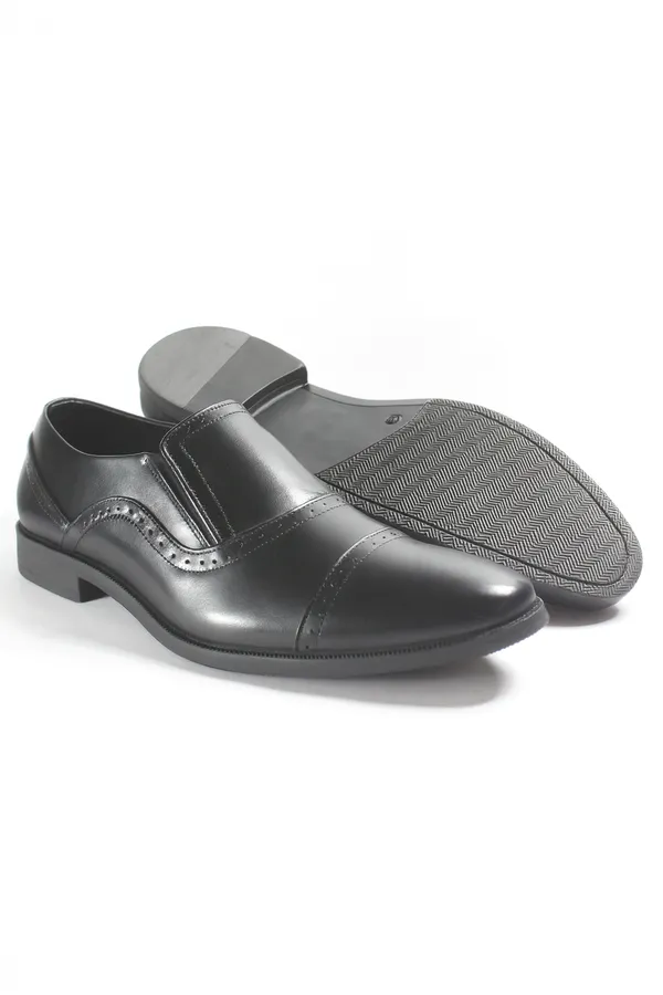 Black_Genuine_Leather_Brogue_Slip-On_For_Men