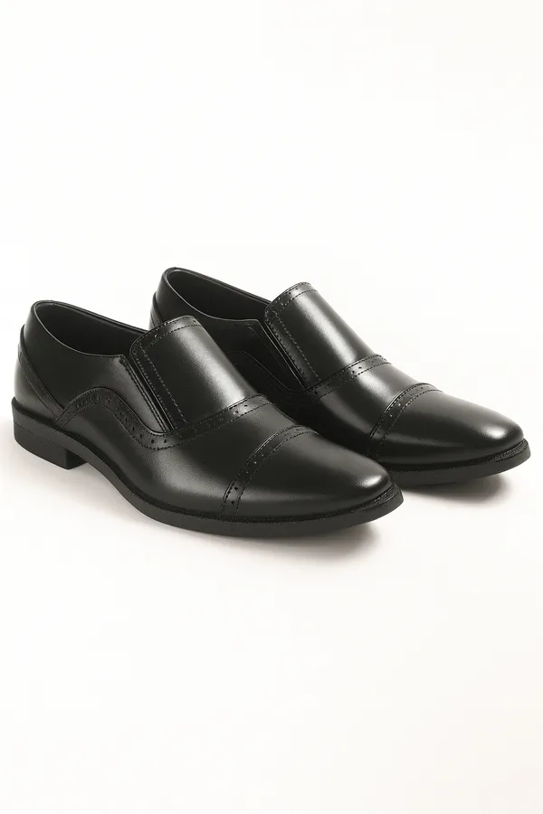 Black_Genuine_Leather_Brogue_Slip-On_For_Men