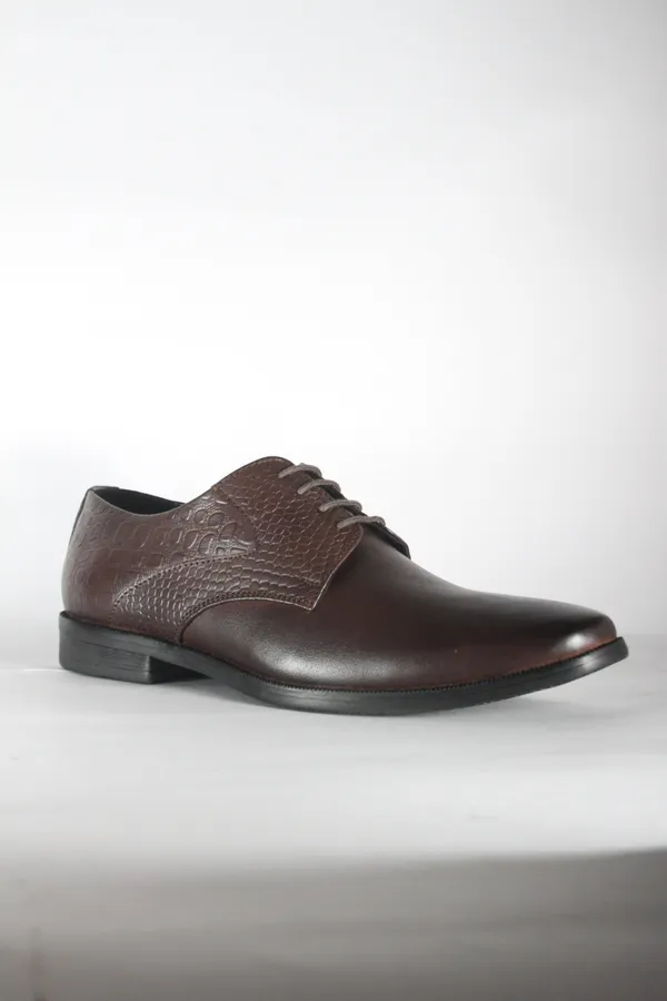 Brown_Embossed_Pattern_Leather_Derby_For_Men