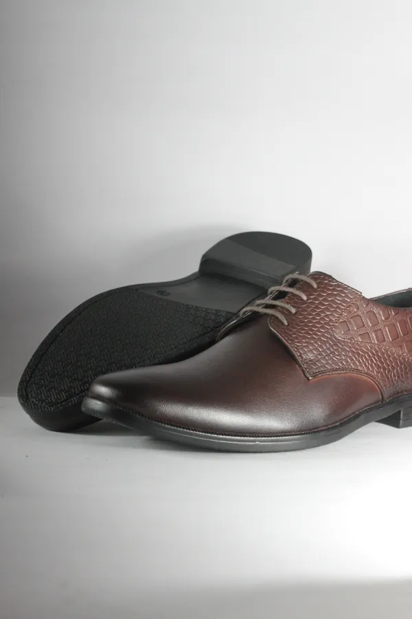 Brown_Embossed_Pattern_Leather_Derby_For_Men