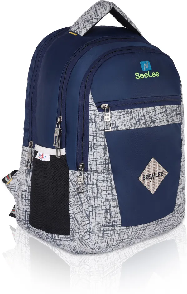 Navy_Blue_Premium_Polyester_,_Nylon_&_Pu_Backpack_For_Men_&_Women