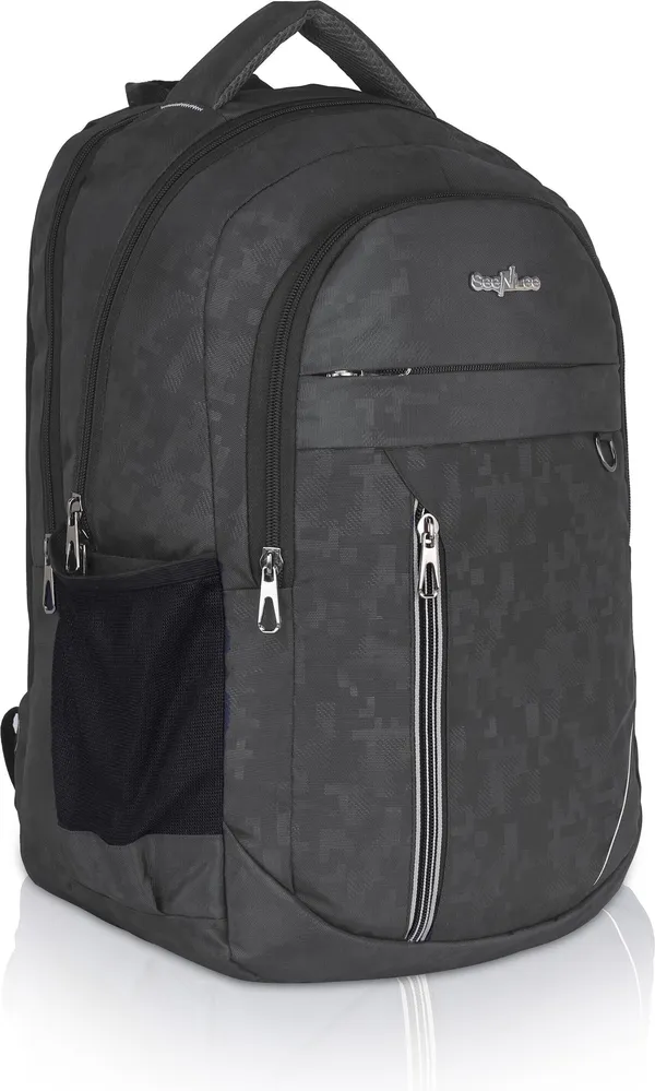 Grey_Premium_Polyester_,_Nylon_&_Pu_Backpack_For_Men