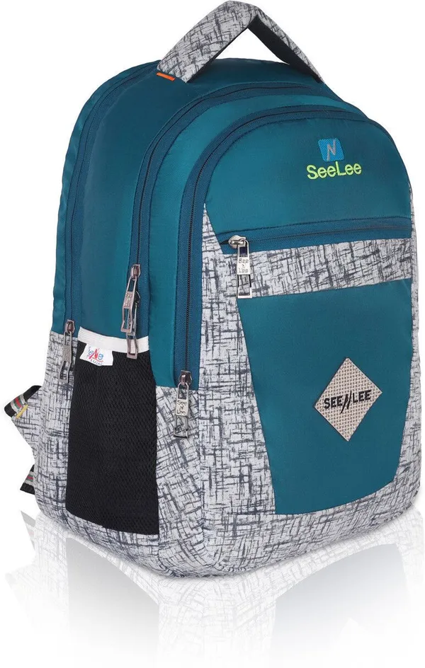 Sky_Blue_Premium_Polyester_,_Nylon_&_Pu_Backpack_For_Men_&_Women
