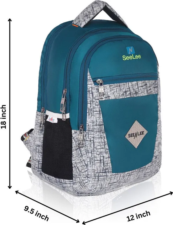 Sky_Blue_Premium_Polyester_,_Nylon_&_Pu_Backpack_For_Men_&_Women
