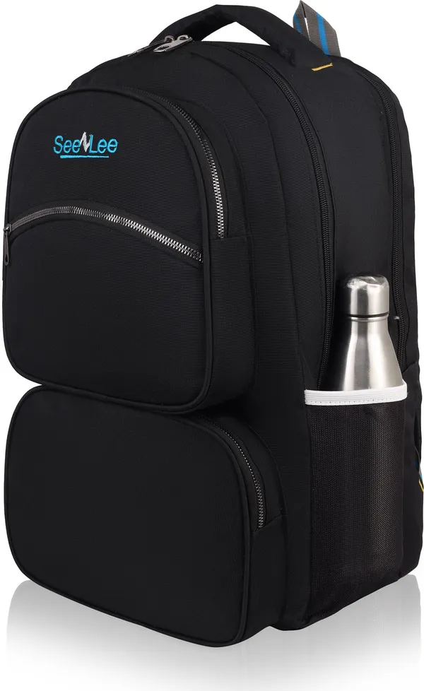 Black_Premium_Pu_&_Polyester_Backpack_For_Men_&_Women