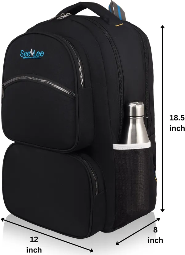 Black_Premium_Pu_&_Polyester_Backpack_For_Men_&_Women