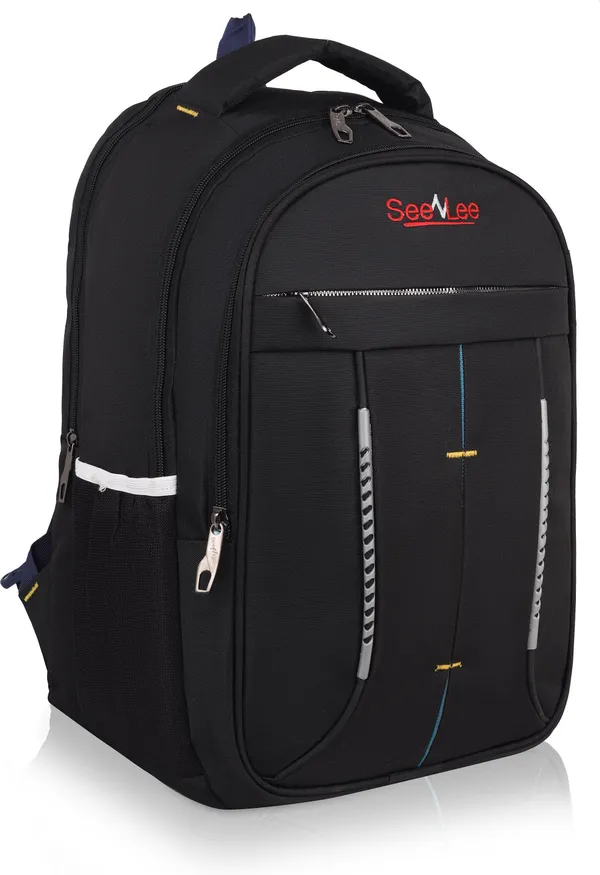 Black_Premium_Pu_&_Polyester_Backpack_For_Men_&_Women