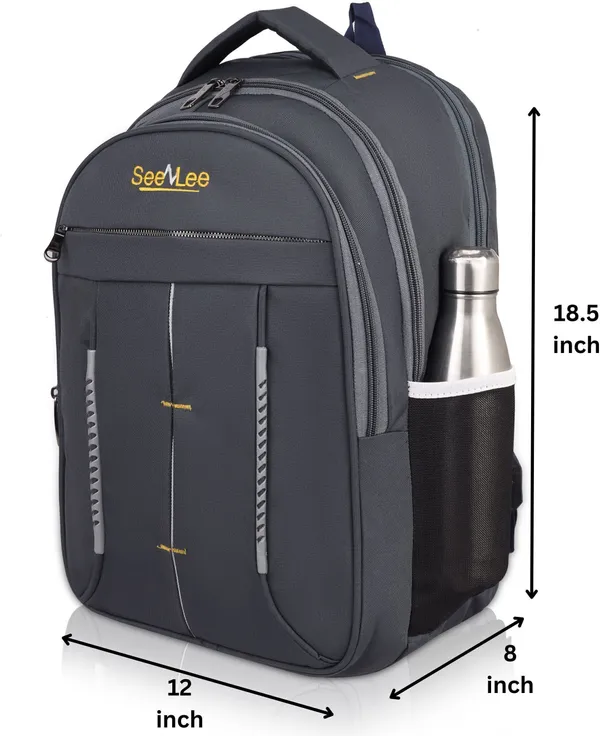 Grey_Premium_Pu_&_Polyester_Backpack_For_Men_&_Women
