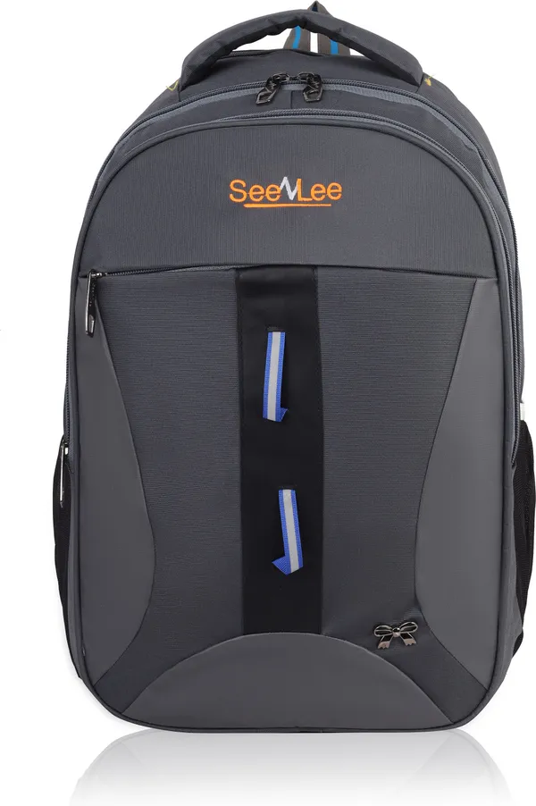 Grey_Premium_Pu_&_Polyester_Backpack_For_Men_&_Women