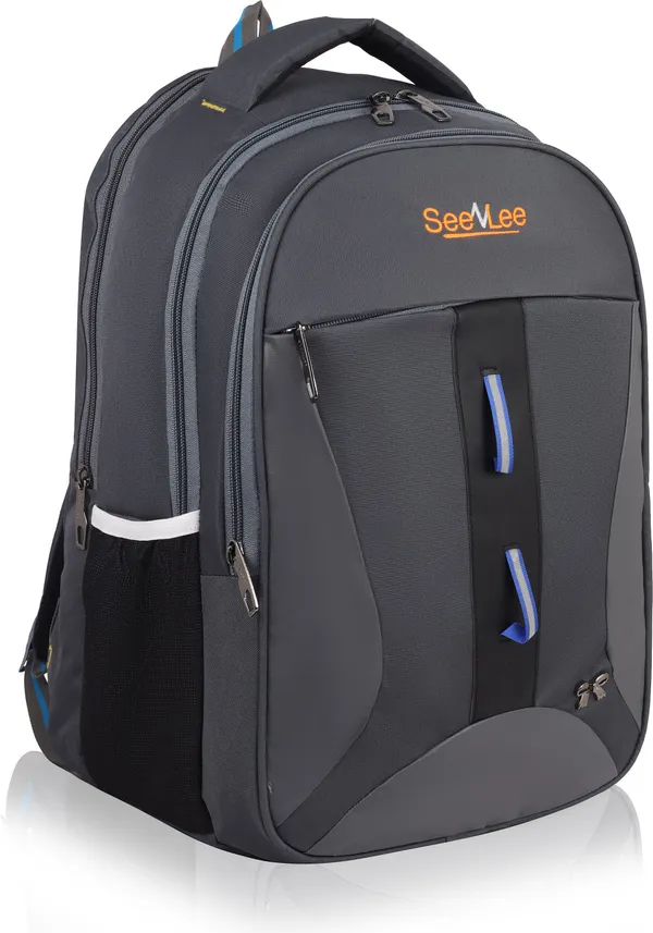 Grey_Premium_Pu_&_Polyester_Backpack_For_Men_&_Women