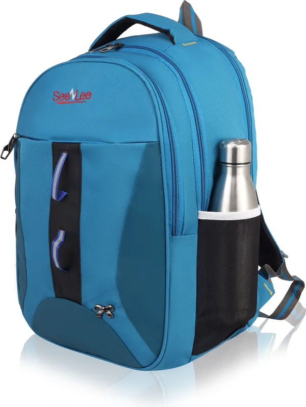 Blue_Premium_Pu_&_Polyester_Backpack_For_Men_&_Women
