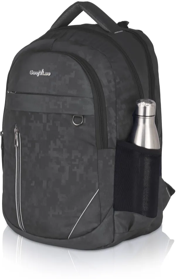 Grey_Premium_Polyester_,_Nylon_&_Pu_Backpack_For_Men