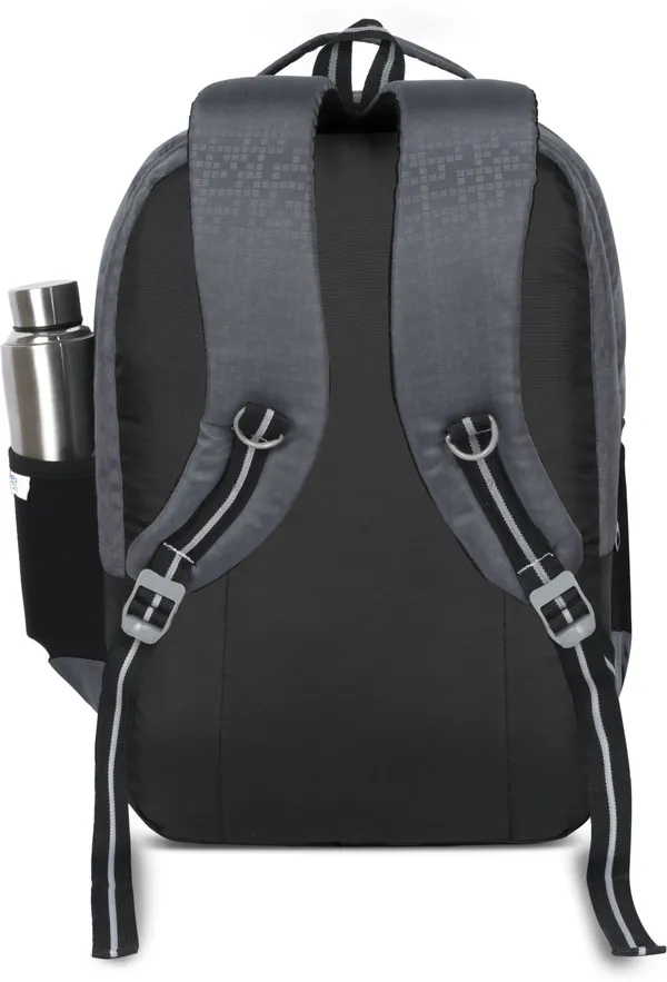 Grey_Premium_Polyester_&_Pu_Backpack_For_Men_&_Women