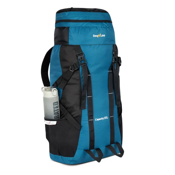 SeenLee_55L_Trekking_&_Hiking_Backpack_for_Men_&_Women_|_Waterproof_Travel_Rucksack_with_Multi-Pocket_Storage_|_Camping_&_Outdoor_Backpack_(Blue)