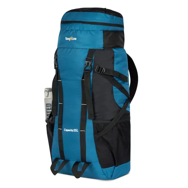 SeenLee_55L_Trekking_&_Hiking_Backpack_for_Men_&_Women_|_Waterproof_Travel_Rucksack_with_Multi-Pocket_Storage_|_Camping_&_Outdoor_Backpack_(Blue)