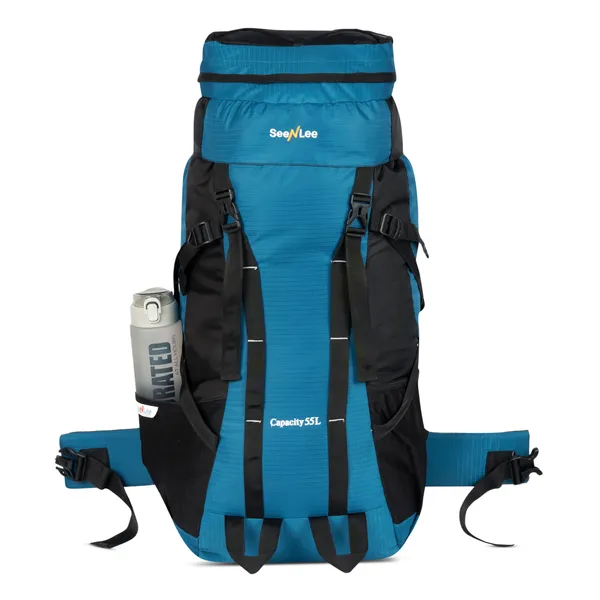 SeenLee_55L_Trekking_&_Hiking_Backpack_for_Men_&_Women_|_Waterproof_Travel_Rucksack_with_Multi-Pocket_Storage_|_Camping_&_Outdoor_Backpack_(Blue)