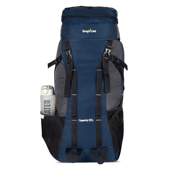 SeenLee_55L_Trekking_&_Hiking_Backpack_for_Men_&_Women_|_Waterproof_Travel_Rucksack_with_Multi-Pocket_Storage_|_Camping,_Outdoor_&_Backpacking_Bag_(Navy_Blue)