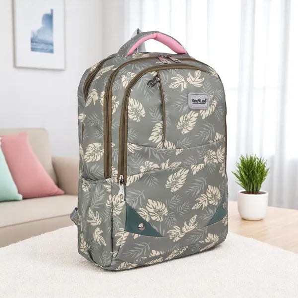 Grey_Premium_Fabric_Backpack_For_Girls