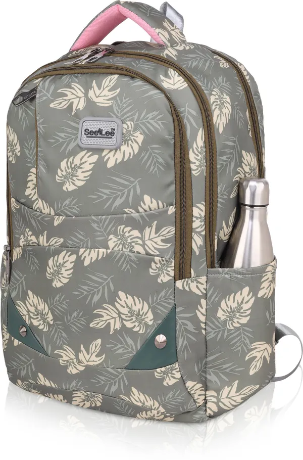 Grey_Premium_Fabric_Backpack_For_Girls