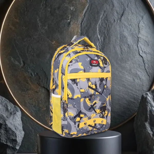 Yellow_Premium_Fabric_Backpack_For_Girls