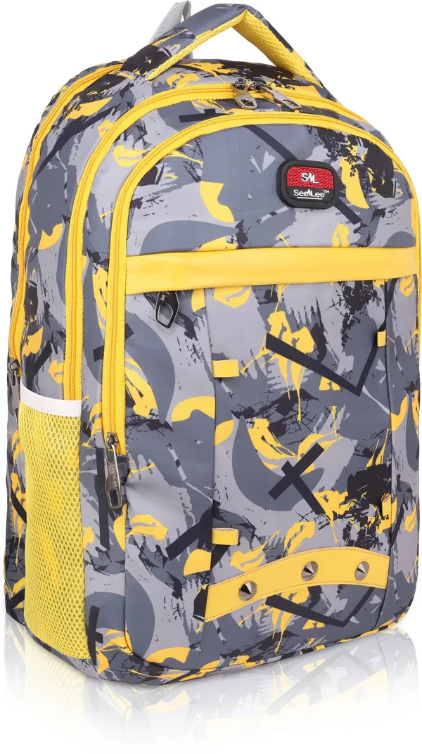 Yellow_Premium_Fabric_Backpack_For_Girls