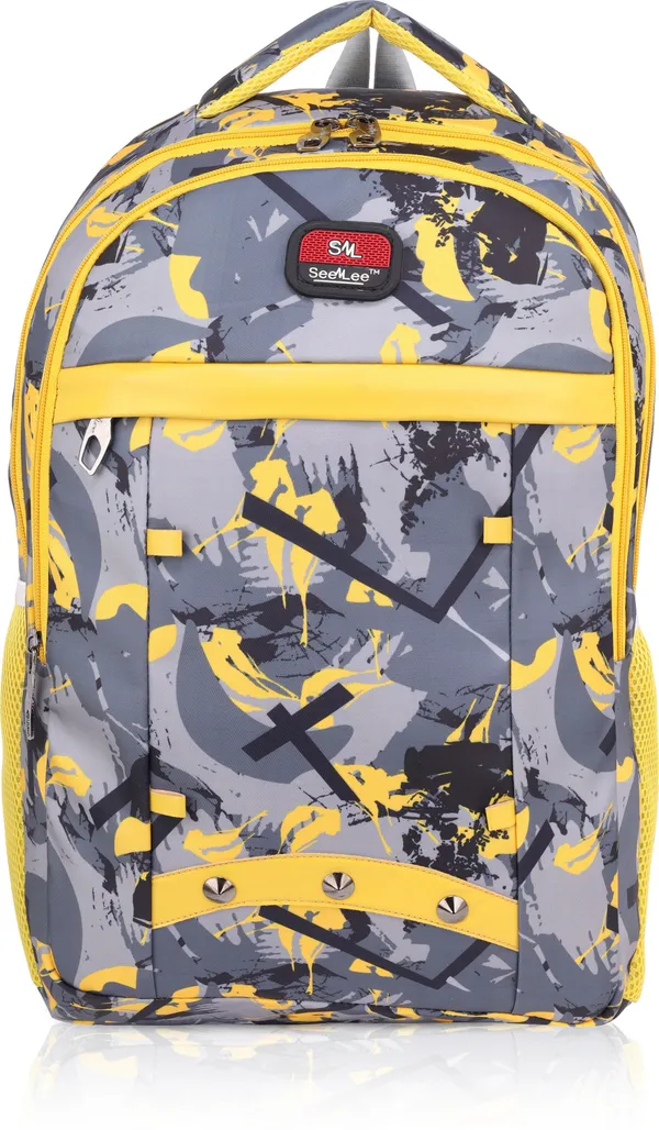 Yellow_Premium_Fabric_Backpack_For_Girls