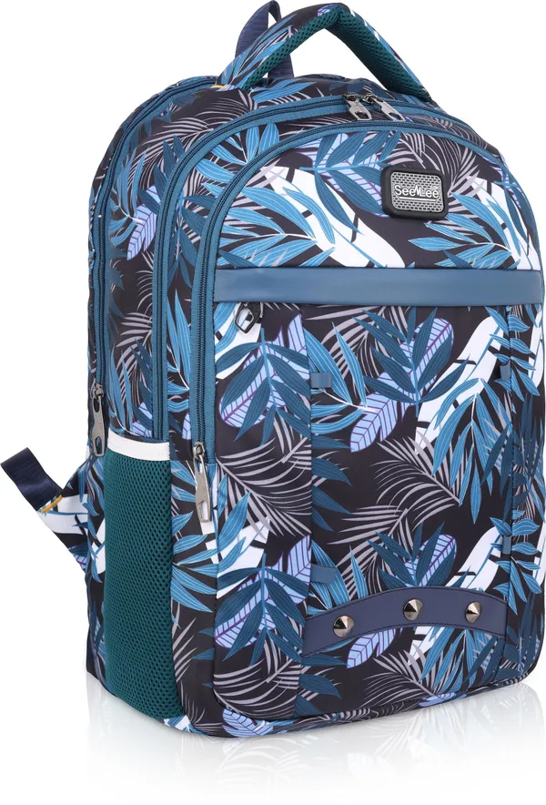 Blue_Premium_Fabric_Backpack_For_Girls