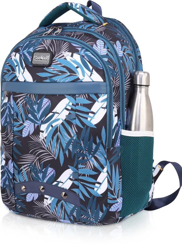 Blue_Premium_Fabric_Backpack_For_Girls