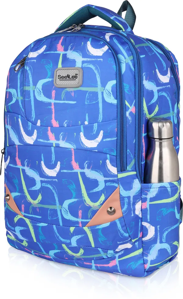 Blue_Premium_Fabric_Backpack_For_Girls