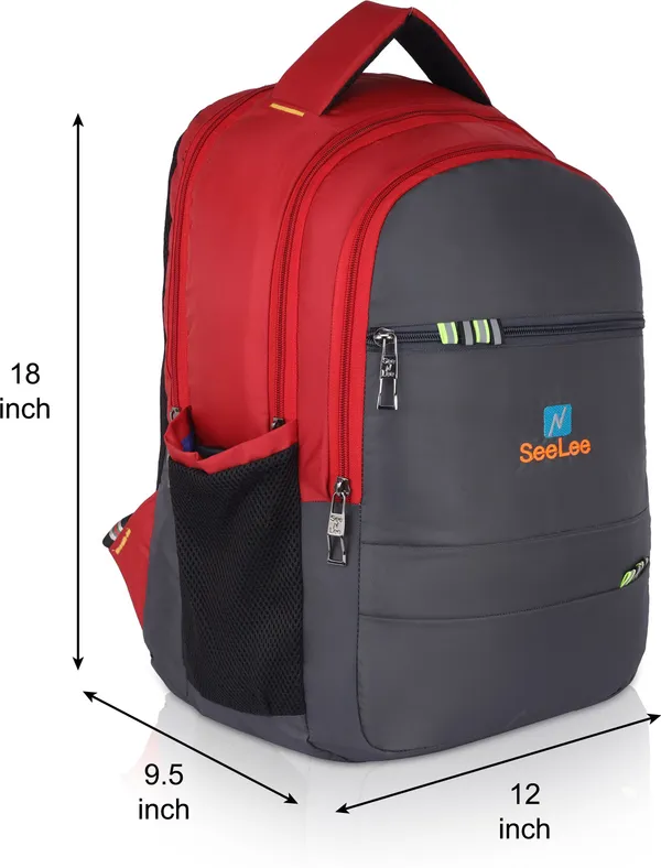 Grey_Premium_Polyester_,_Nylon_&_Pu_Backpack_For_Men_&_Women
