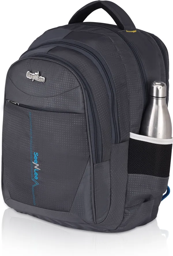 Grey_Premium_Polyester_,_Nylon_&_Pu_Backpack_For_Men_&_Women