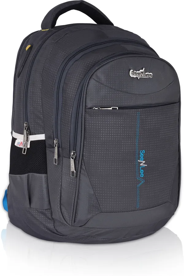 Grey_Premium_Polyester_,_Nylon_&_Pu_Backpack_For_Men_&_Women