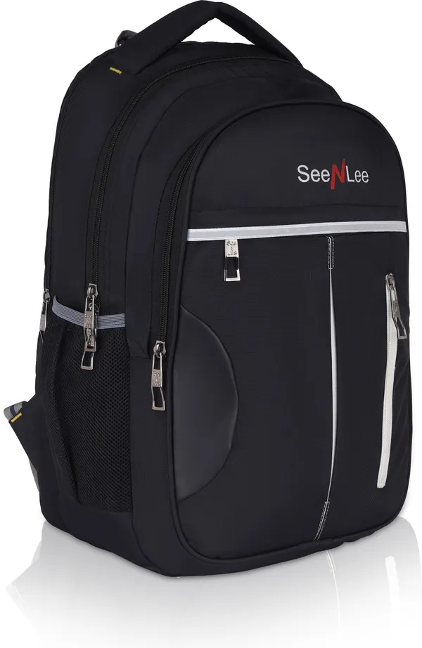 Black_Premium_Polyester_,_Nylon_&_Pu_Backpack_For_Men_&_Women